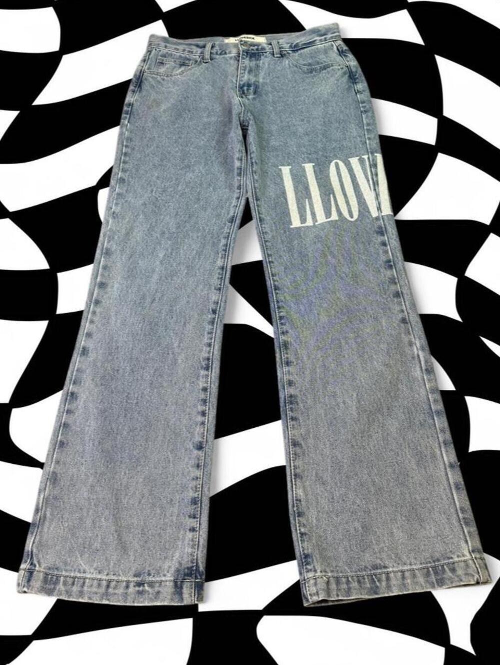 Llovesick Denim Blue Jeans